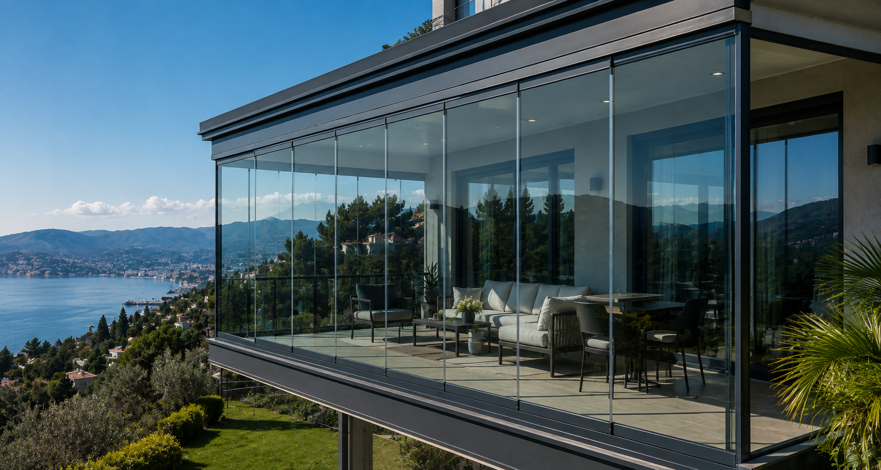 Cam cepheli modern yapı